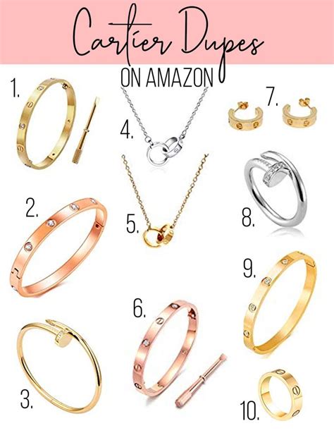 cartier ring amazon dupe|cartier love earrings dupe amazon.